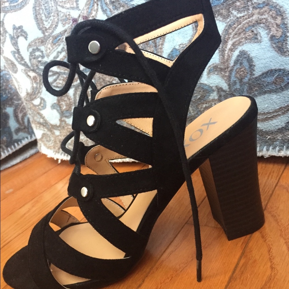open toe heels
